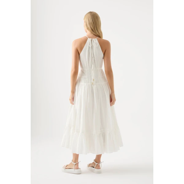 Renata Eyelash Midi Dress - Image 6
