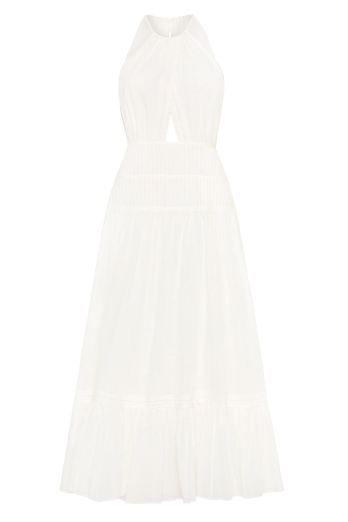 Aje Renata Eyelash Midi Dress