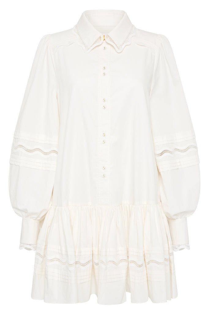 Aje Reva Wave Trim Mini Dress