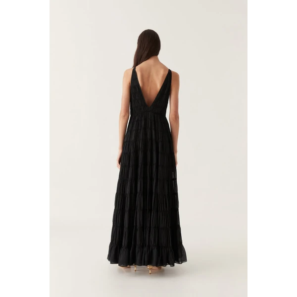 Rosewood Ruched Maxi Dress - Image 6