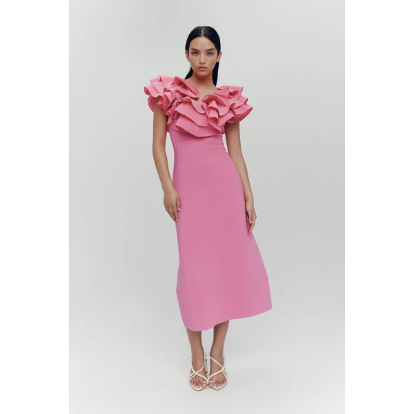 Transcendent Ruffle Midi Dress - Image 6