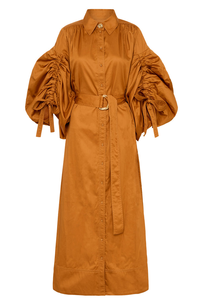 Aje Utopia Drawstring Midi Dress