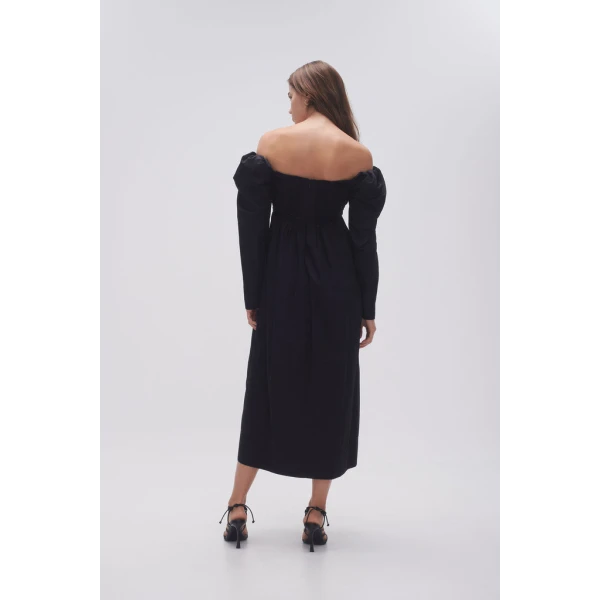 Valentina Bow Midi Dress - Image 6