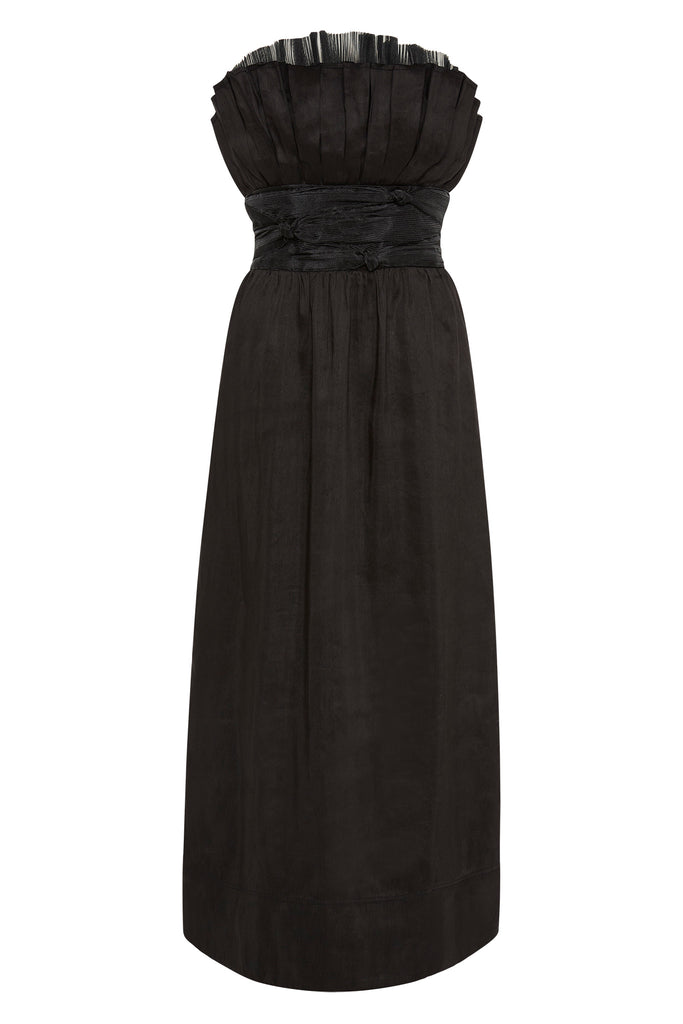 Aje Whisper Knot Waist Midi Dress