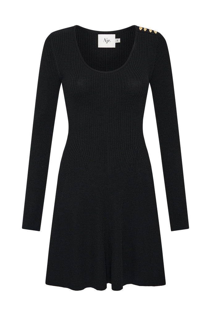 Aje Zeitgeist Knit Mini Dress