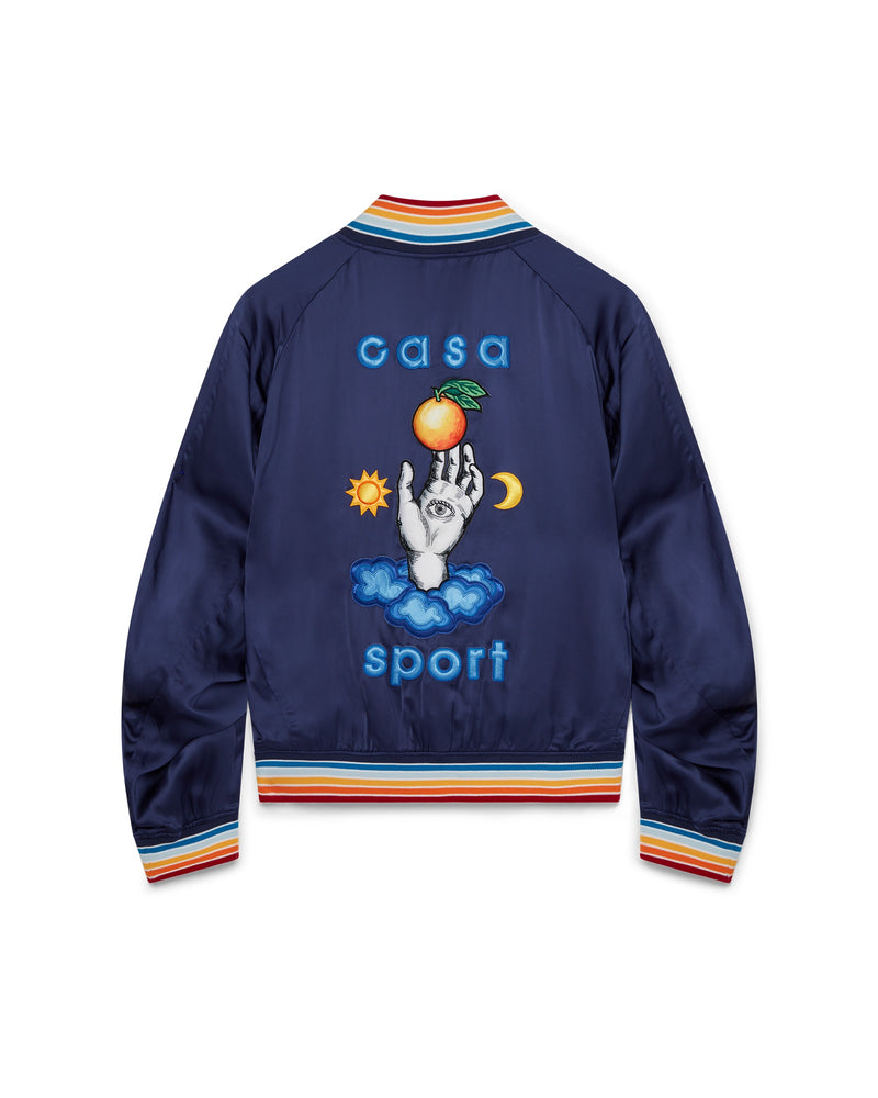 Casablanca Casa Talisman Silk Souvenir Jacket