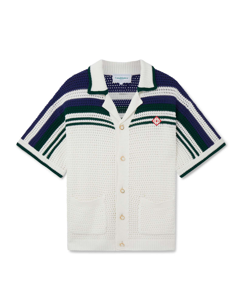 Casablanca Crochet Tennis Shirt