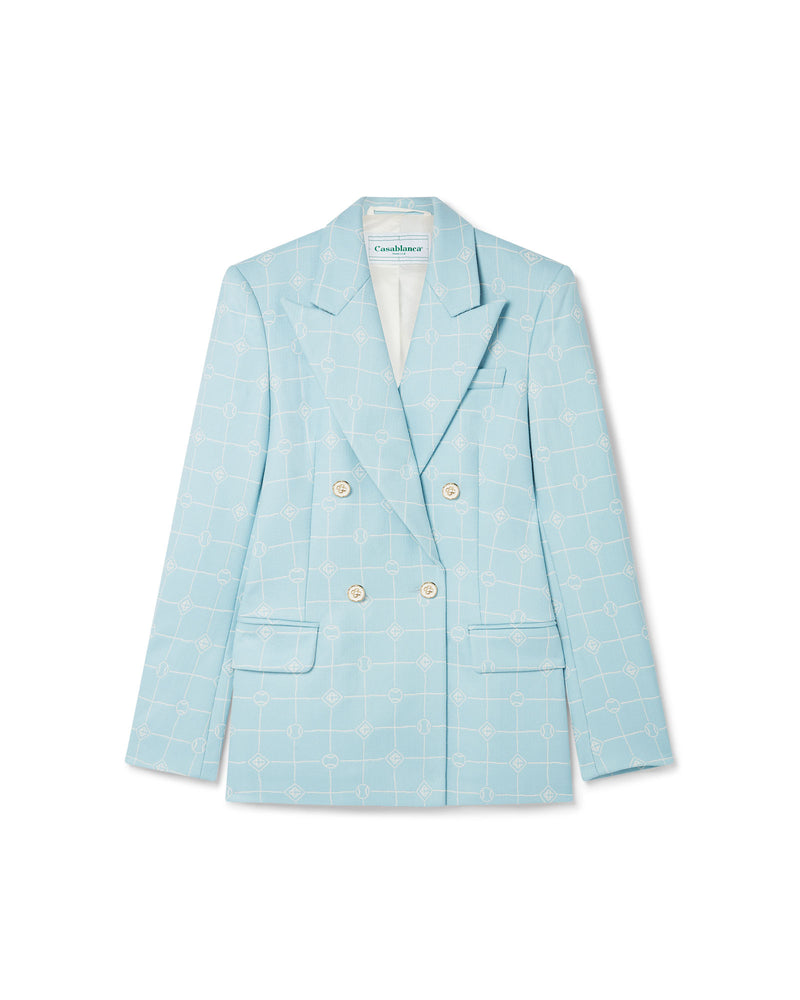 Casablanca Double Breasted Jacquard Jacket