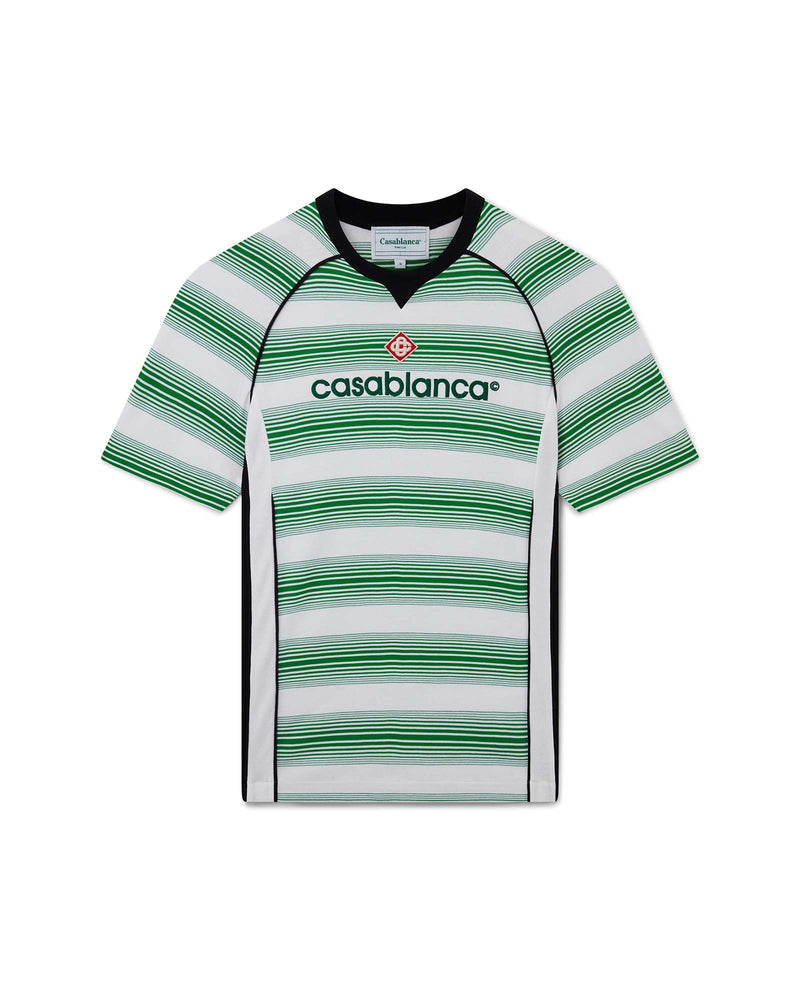 Casablanca Gradient Stripe Panelled T-Shirt