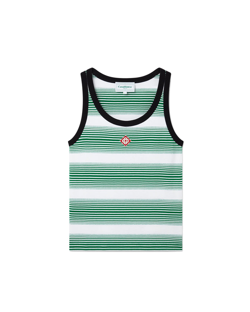 Casablanca Gradient Stripe Ringer Tank Top