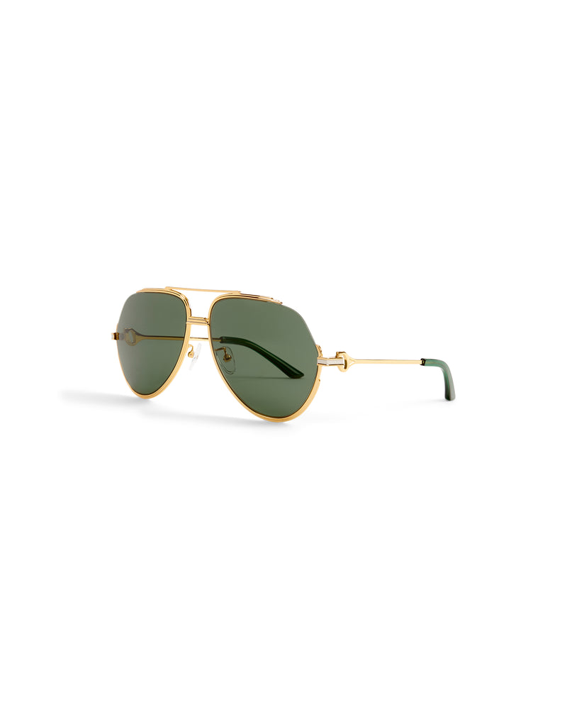 Casablanca Green & Gold The Albán Sunglasses