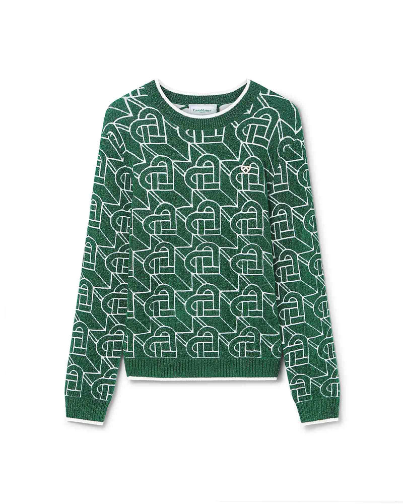 Casablanca Heart Monogram Jumper