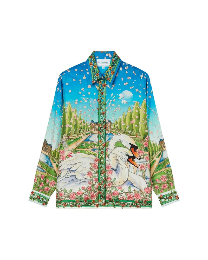 Casablanca L'Amour En Fleur Silk Shirt Casablanca Shirt