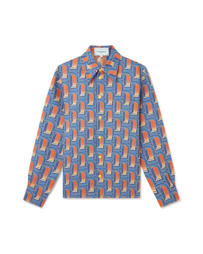 Casablanca L’Arche De Nuit Jacquard Shirt Jacket