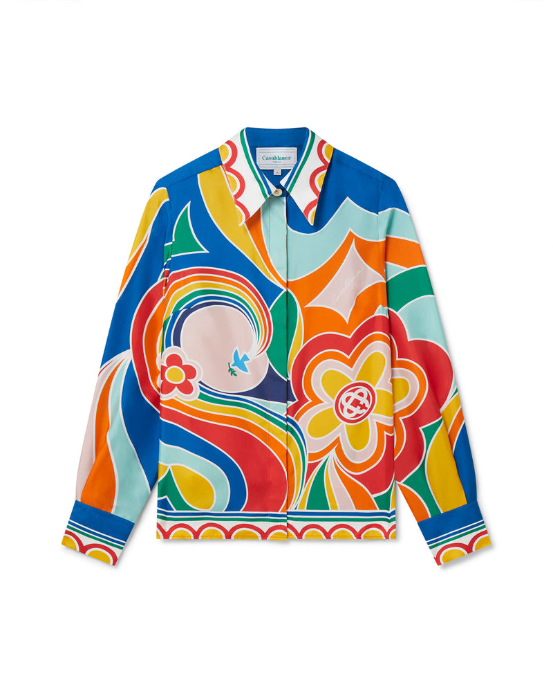 Casablanca Le Pouvoir Des Fleurs Silk Shirt