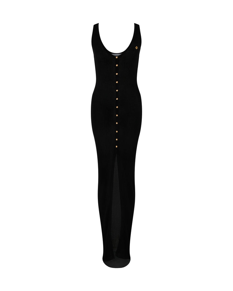 Casablanca Long Ribbed Dress