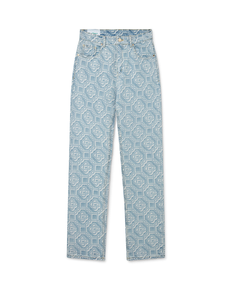 Casablanca Monogram Straight Leg Jeans