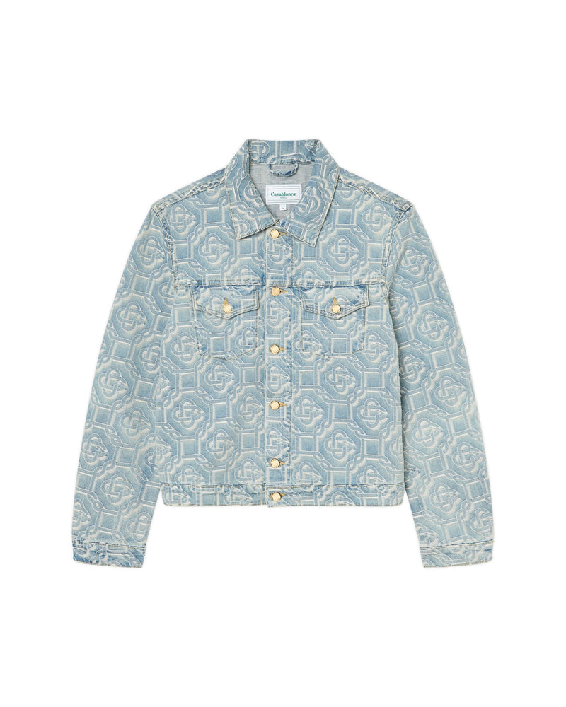 Casablanca Monogram Vintage Wash Denim Jacket