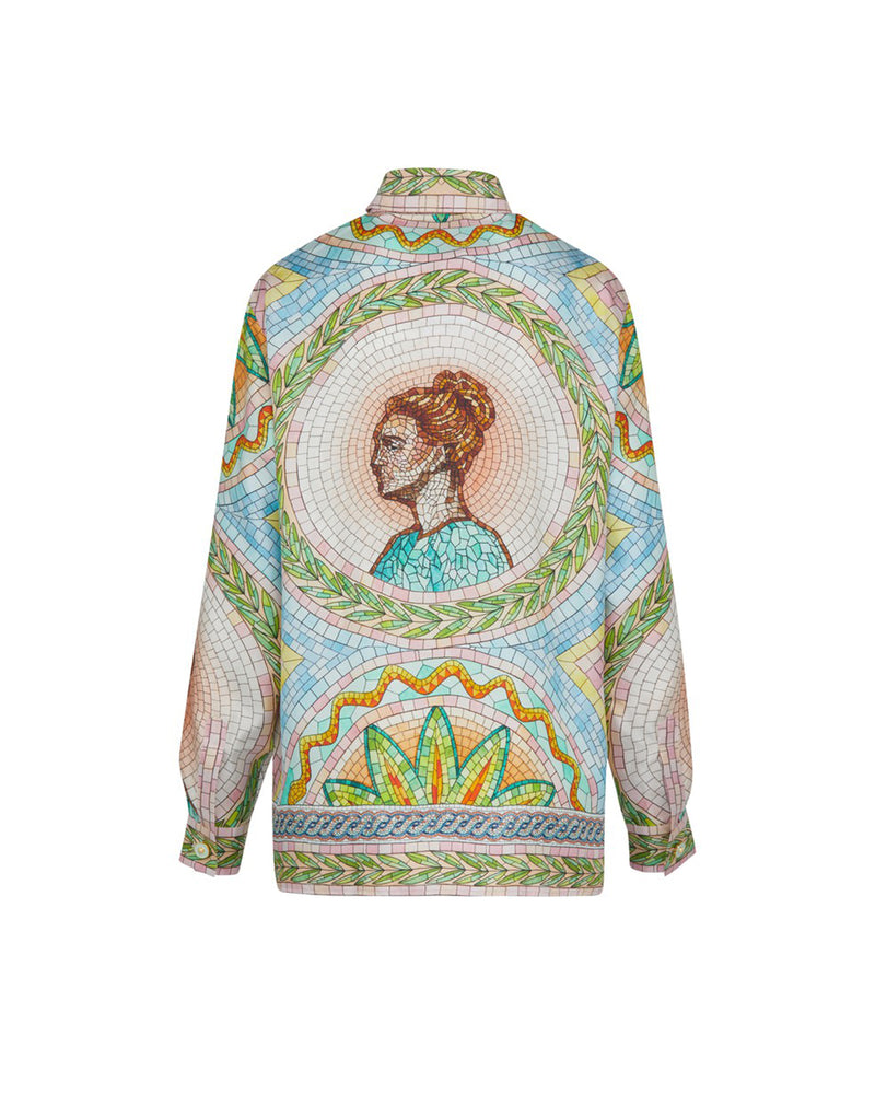 Casablanca Mosaics Grecques Silk Shirt