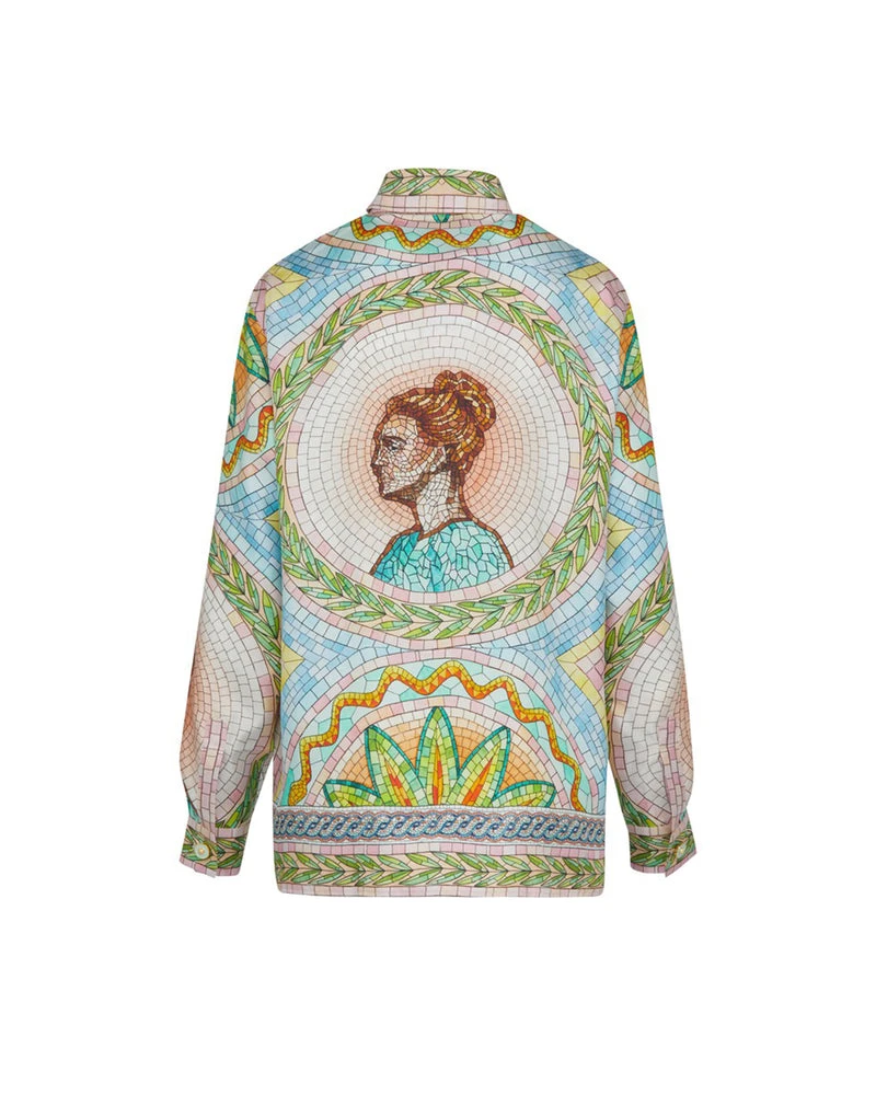 Casablanca Mosaics Grecques Silk Shirt Casablanca Shirt