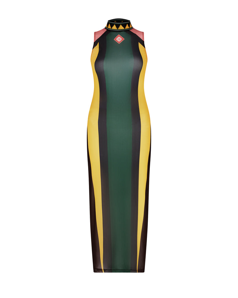 Casablanca Motor Mesh Dress