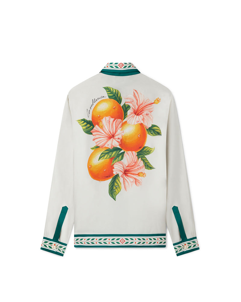 Casablanca Oranges En Fleur Silk Shirt
