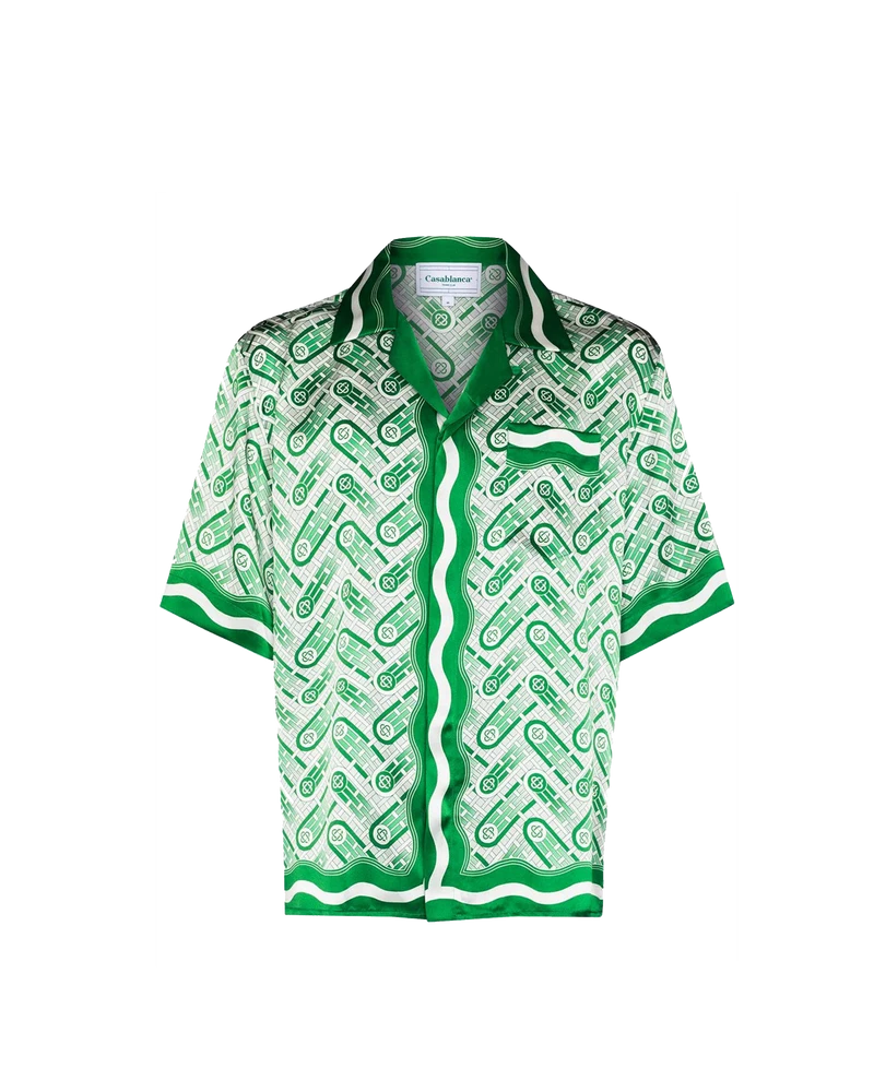 Casablanca Ping Pong Monogram Silk Shirt Casablanca brand