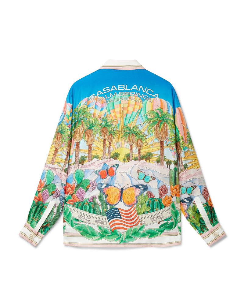 Casablanca Psychadelic Cuban Collar Silk Shirt