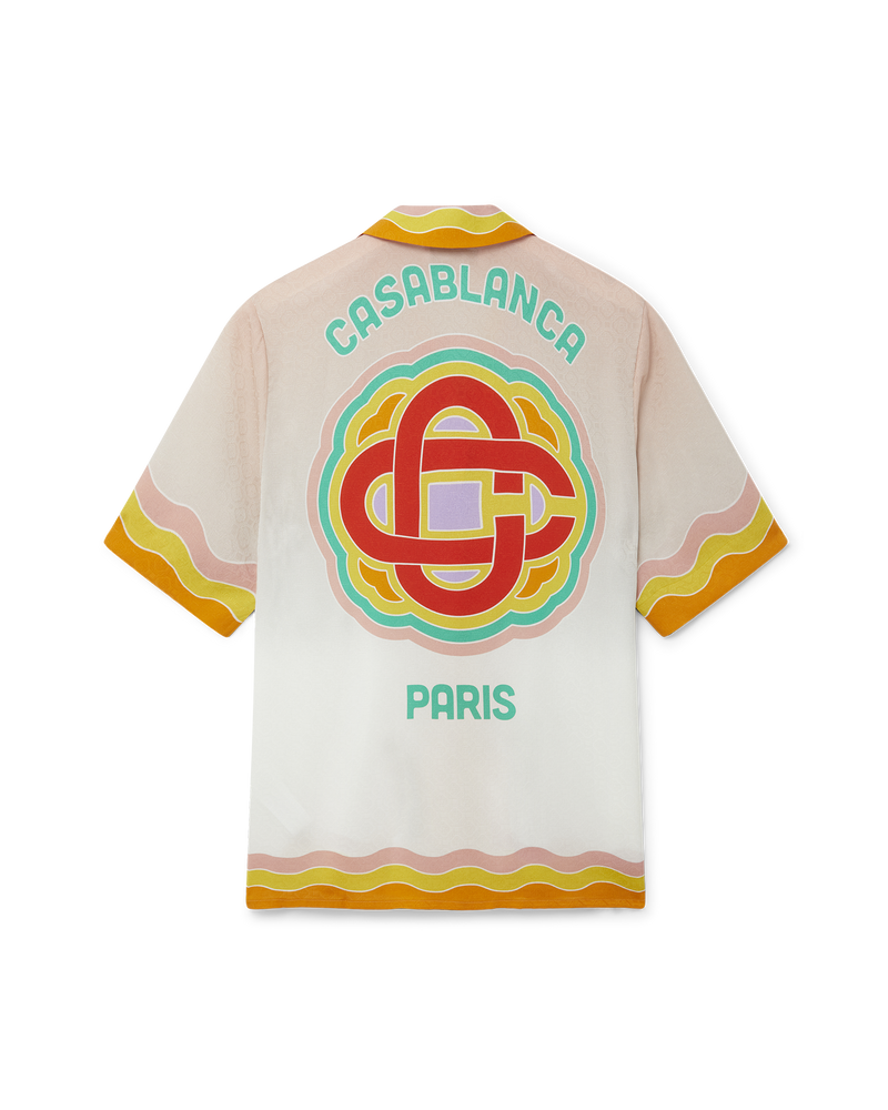 Casablanca Rainbow Monogram Silk Shirt