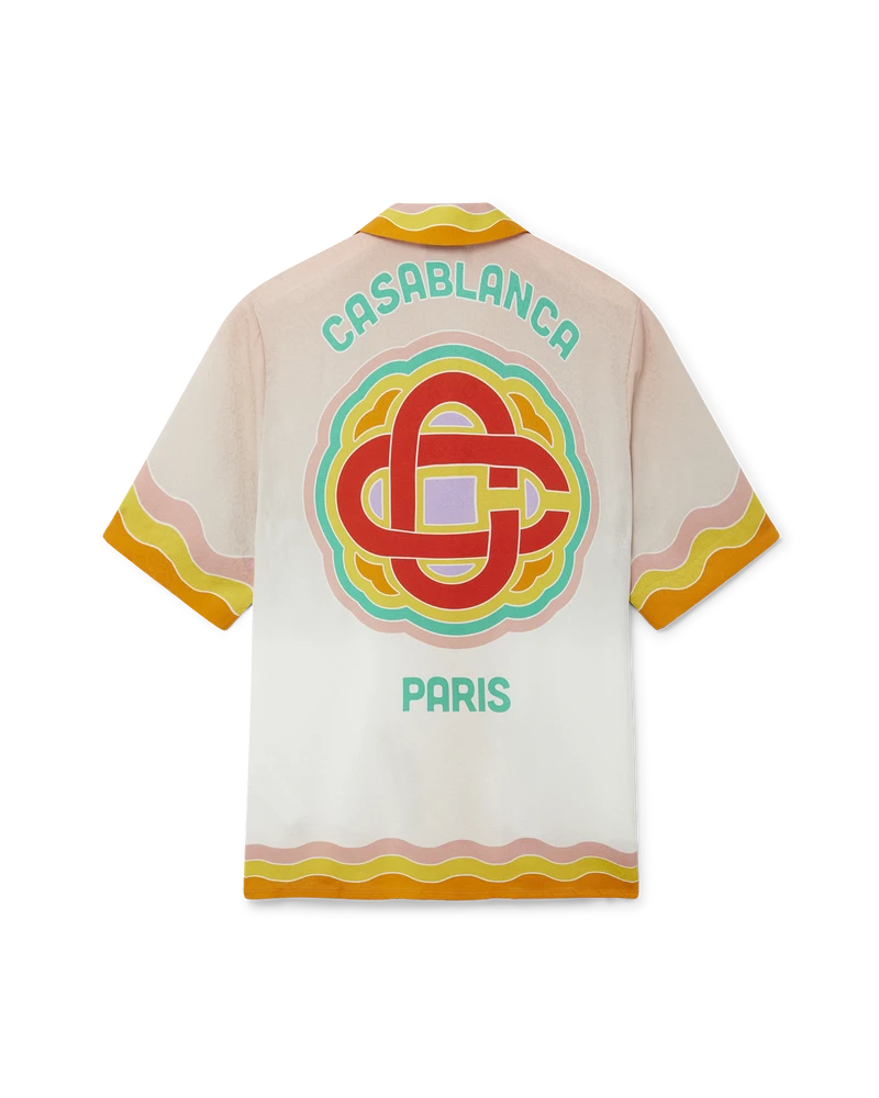 Casablanca Rainbow Monogram Silk Shirt Casablanca Shirt