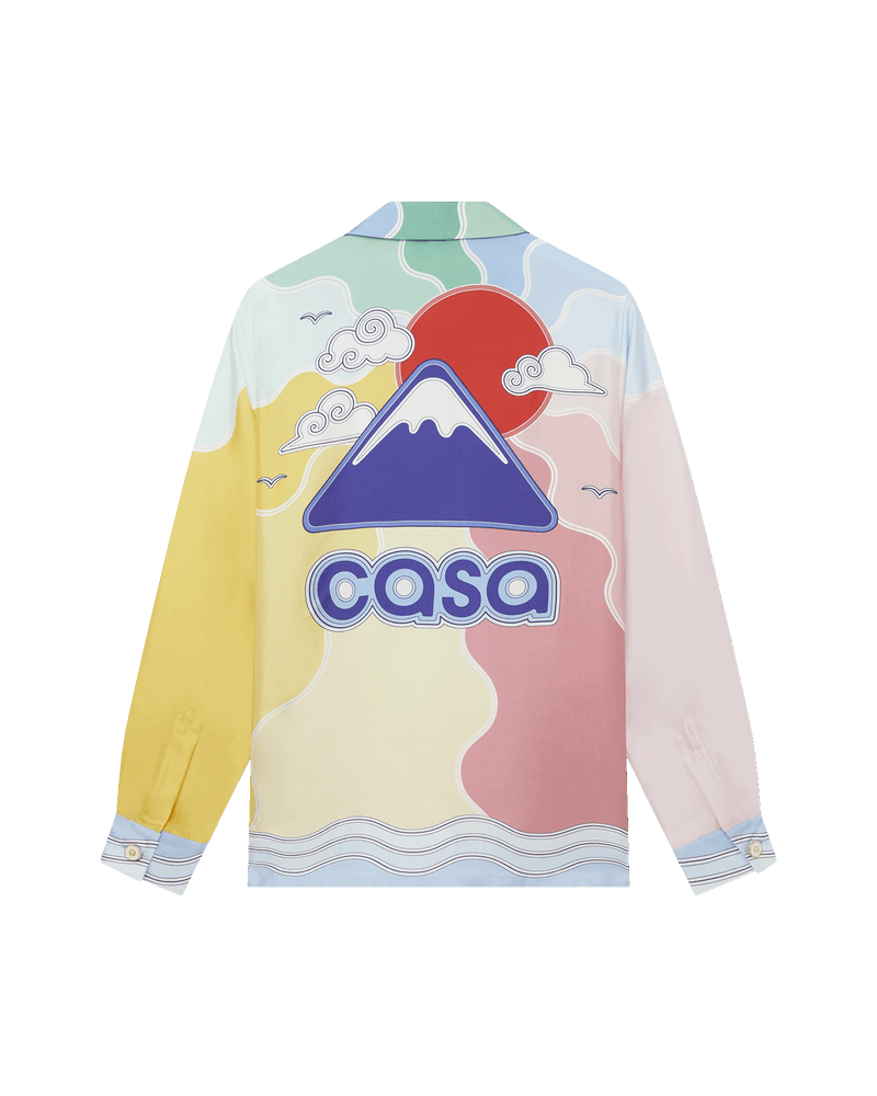 Casablanca Soleil Levant Silk Shirt