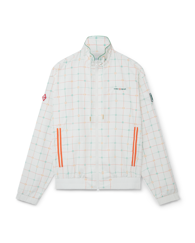 Casablanca Tennis Club Check Tracksuit Top