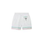 Casablanca Shorts Casablanca Tennis Club Icon Silk Shorts