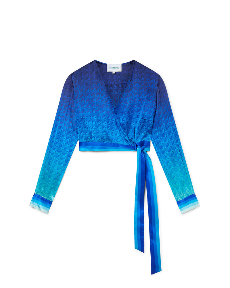 Casablanca The Night View Wrap Blouse