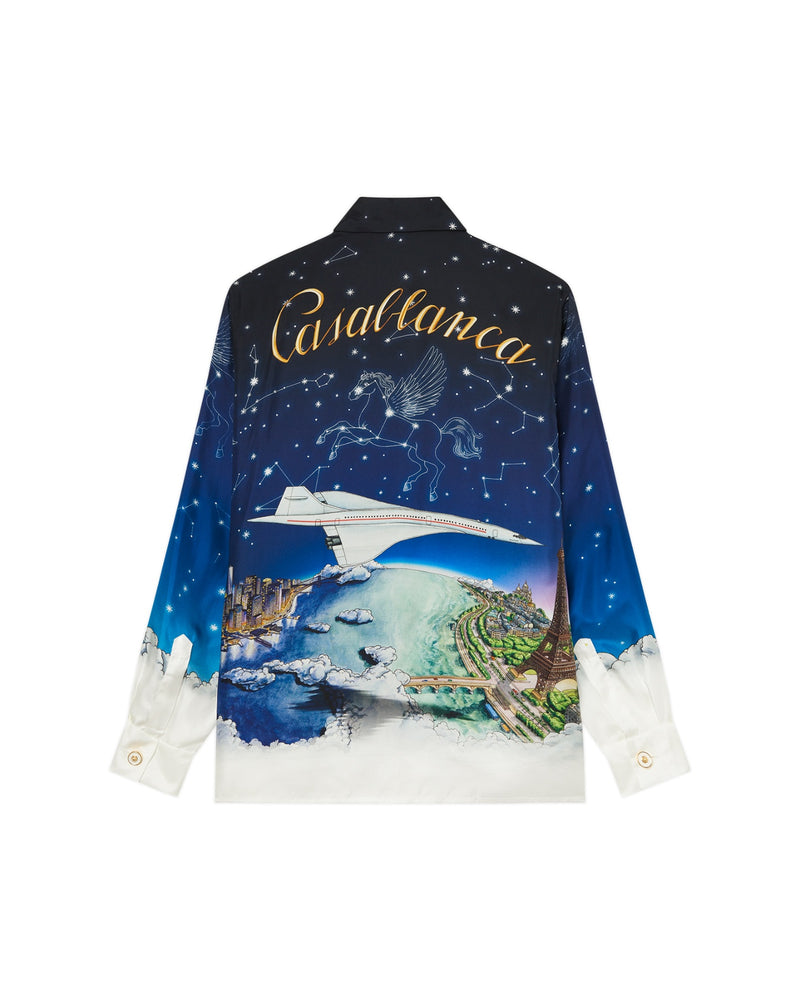 Casablanca Vol De Nuit Silk Shirt