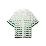 Casablanca Wavy Gradient Crochet Shirt