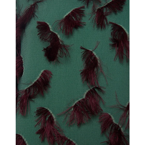 Choux Dress Hotspot Emerald in Fil Coupé - Image 6