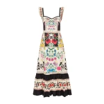 La DoubleJ Gingerbread Dress Plaza Placée Ivory in Flat Cotton Stretch - Dresses - Milanese Maximalist Fashion at Luxury Shoes La DoubleJ Gingerbread Dress Plaza Placée Ivory in Flat Cotton Stretch - Dresses - Milanese Maximalist Fashion at Luxury Shoes
