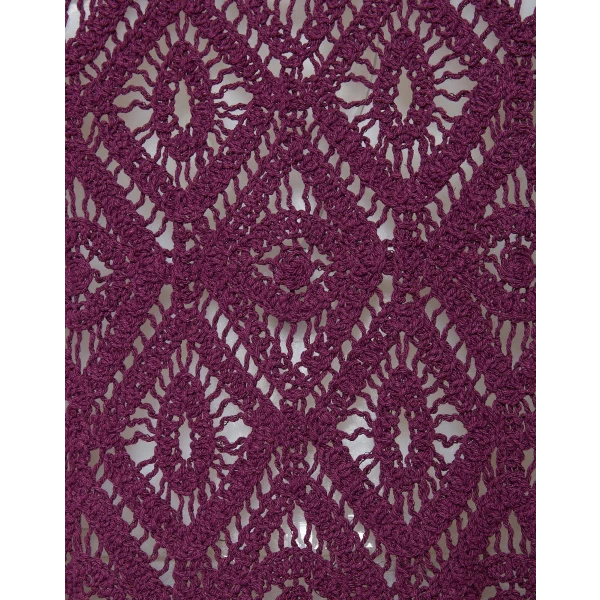 Lacey Swing Dress Plaza Purple in Macramé - Image 5
