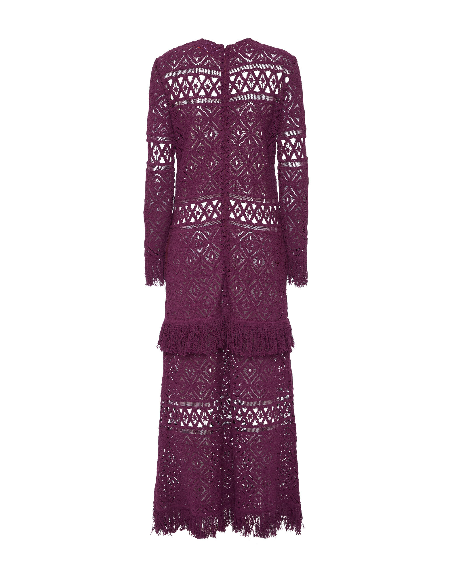 La DoubleJ Lacey Swing Dress Plaza Purple in Macramé