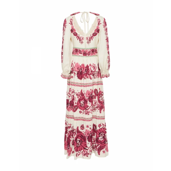 Reina Dress Zodiac Placée Purple in Crepe Viscose - Image 6
