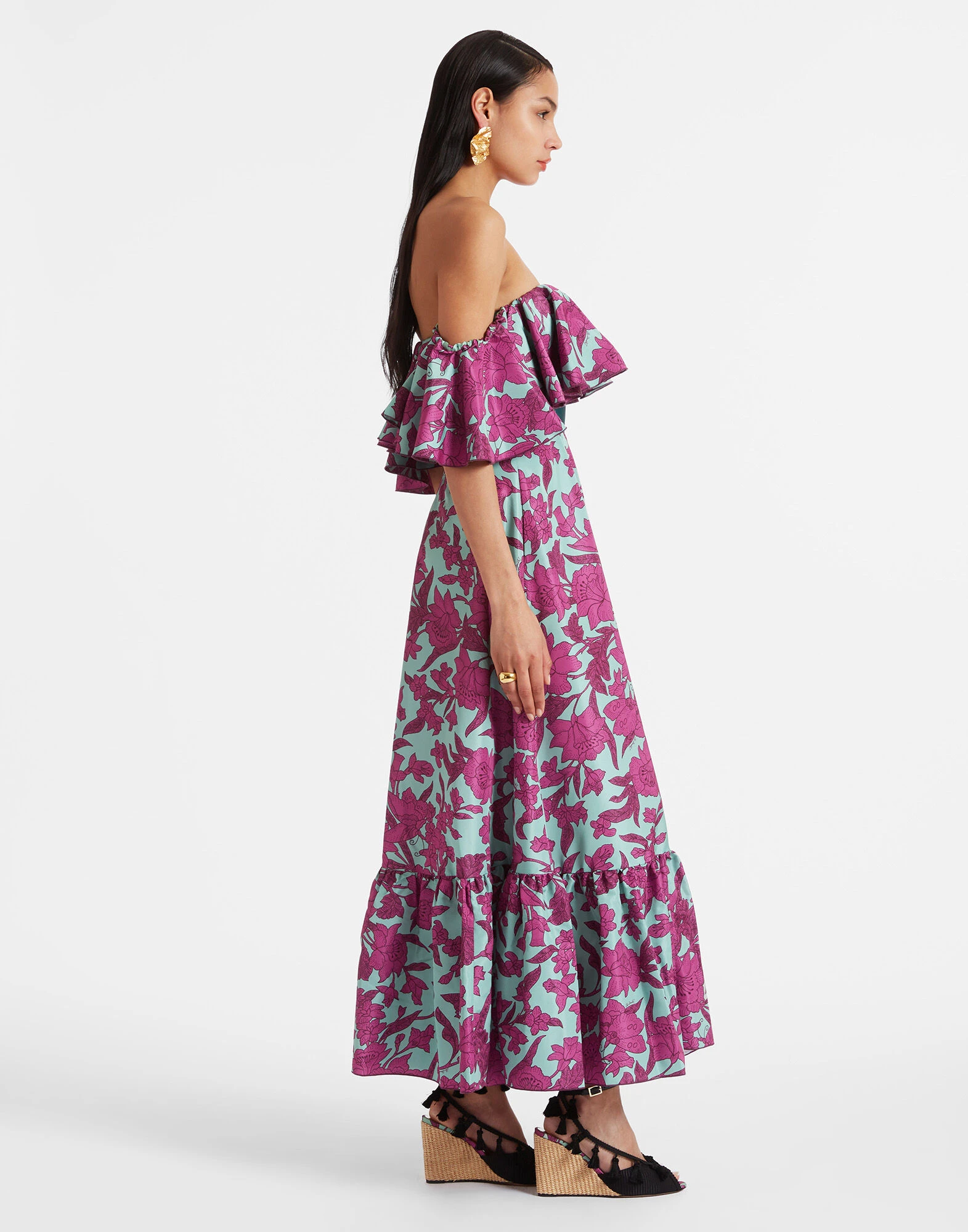 La Double J Shazam! Dress Lilium Purple in Light Faille La Double J Dress