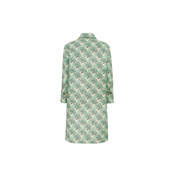 Short Artemis Dress Fans Mint in Shot Cotton - Image 5