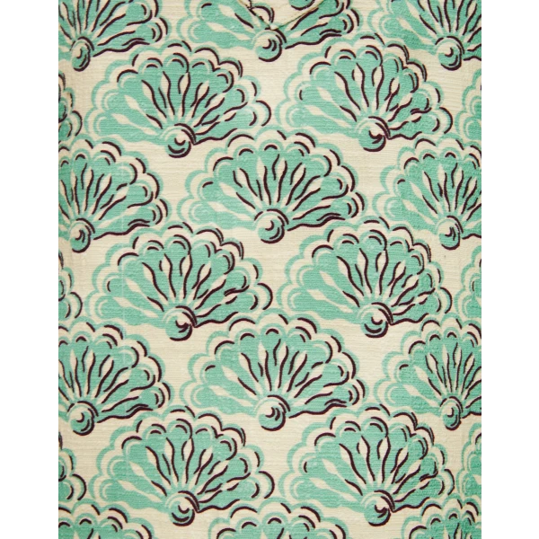 Short Artemis Dress Fans Mint in Shot Cotton - Image 6