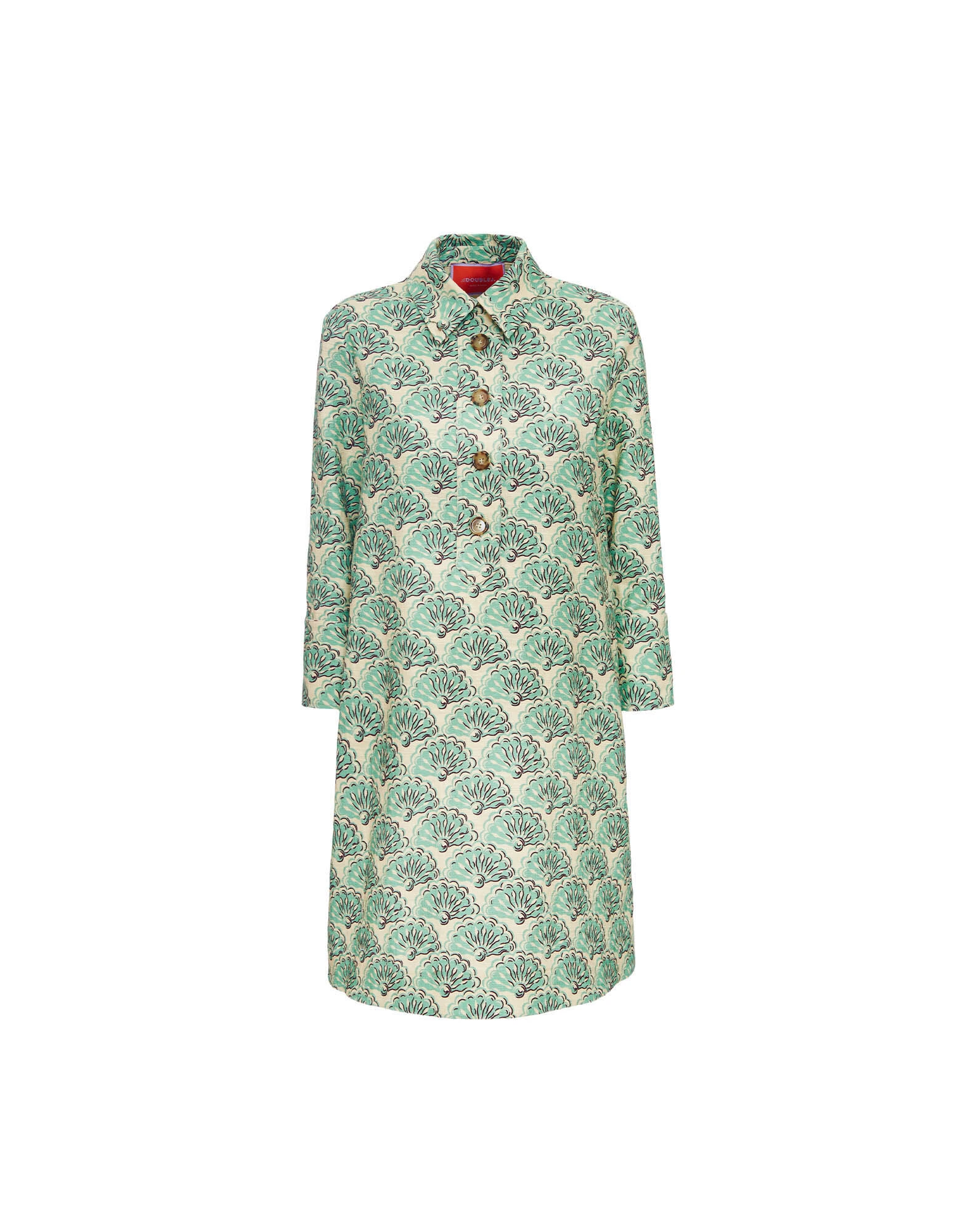 La Double J Short Artemis Dress Fans Mint in Shot Cotton La Double J Dress