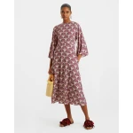 Sorella Dress Fans Purple in Flowy Jersey