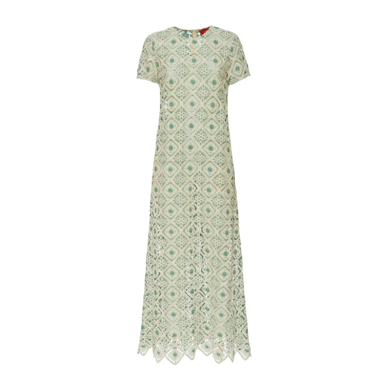 La DoubleJ San Carlo Dress Derby Placée Multicolor in Silk - Dresses - Milanese Maximalist Fashion at Luxury Shoes 