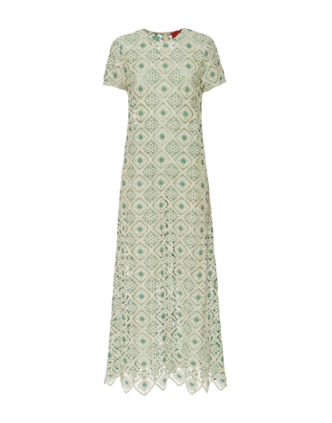 La DoubleJ San Carlo Dress Derby Placée Multicolor in Silk - Dresses - Milanese Maximalist Fashion at Luxury Shoes 