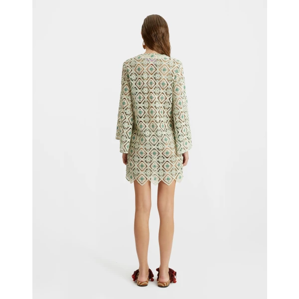 The Kaftan Mini Agua Cream in Macramé - Image 3