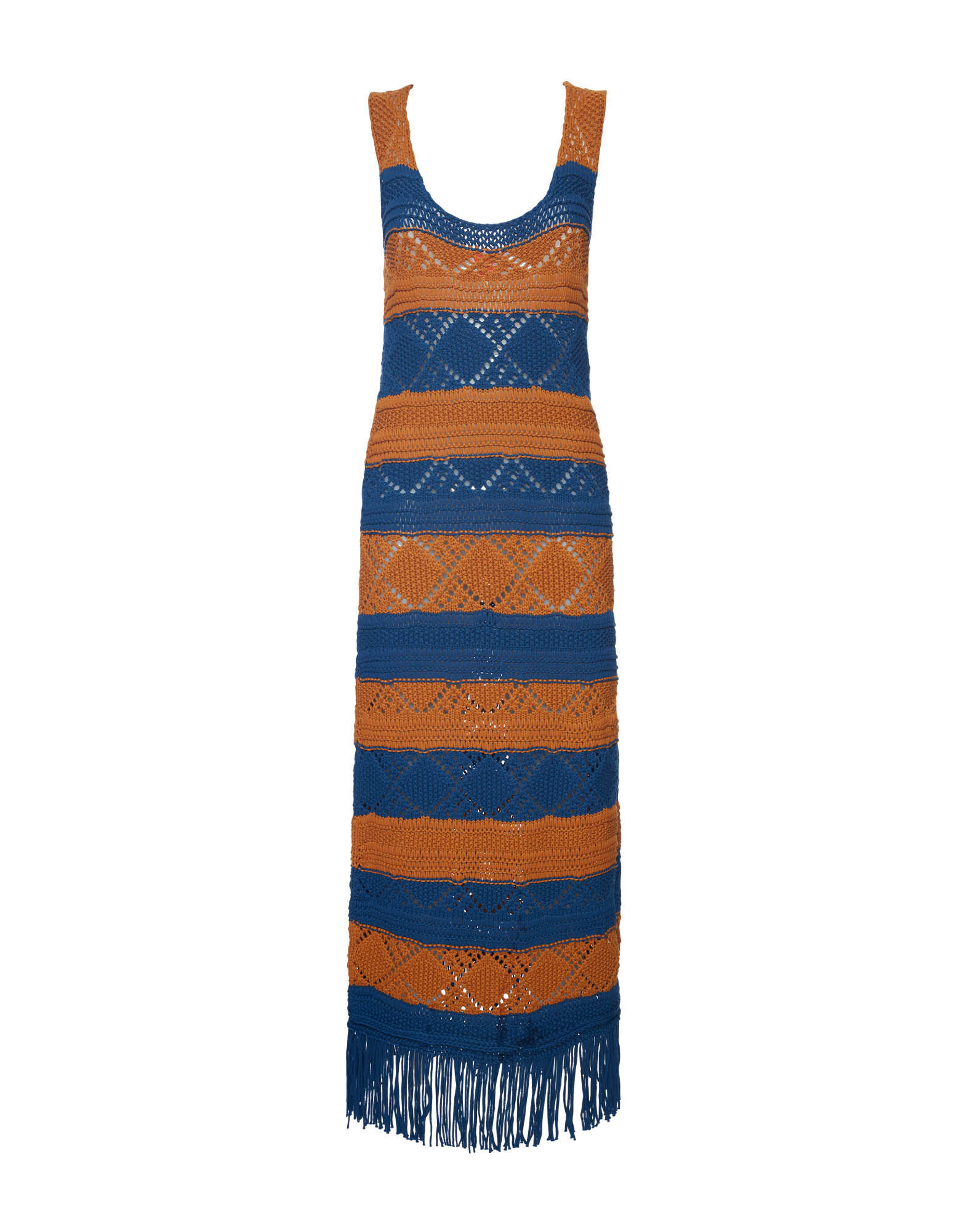 La DoubleJ The Yarn Dress Solid Blue Petrol in Cable Chain, view 5
